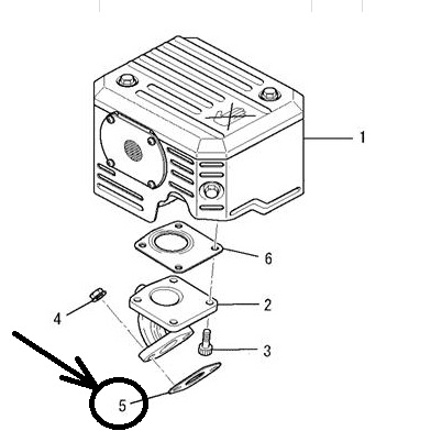 Прокладка глушителя LM70056AA