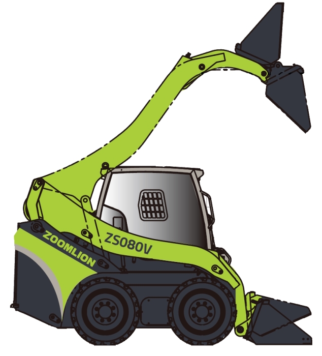 Погрузчик одноковшовый фронтальный Zoomlion ZS080V (KUBOTA)