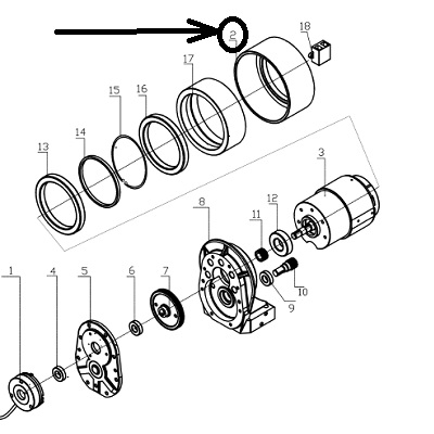 Колесо ведущее WS10/15S-ei 10210803