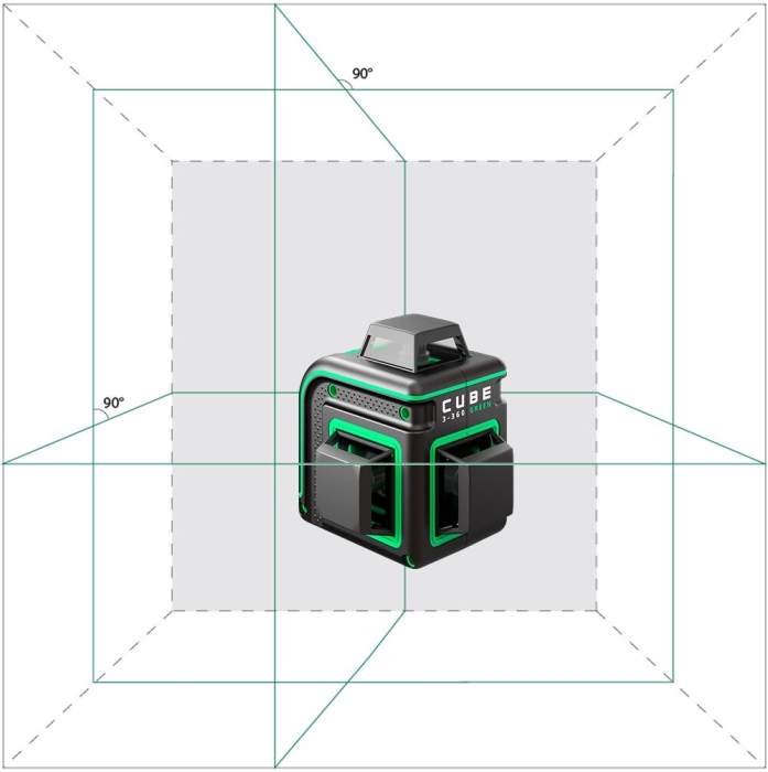 Лазерный уровень ADA CUBE 3-360 GREEN BASIC EDITION